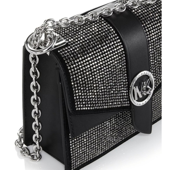 Michael Kors Rhinestone Greenwich Handbag And VS Handbag Charm - Picture 5 of 11